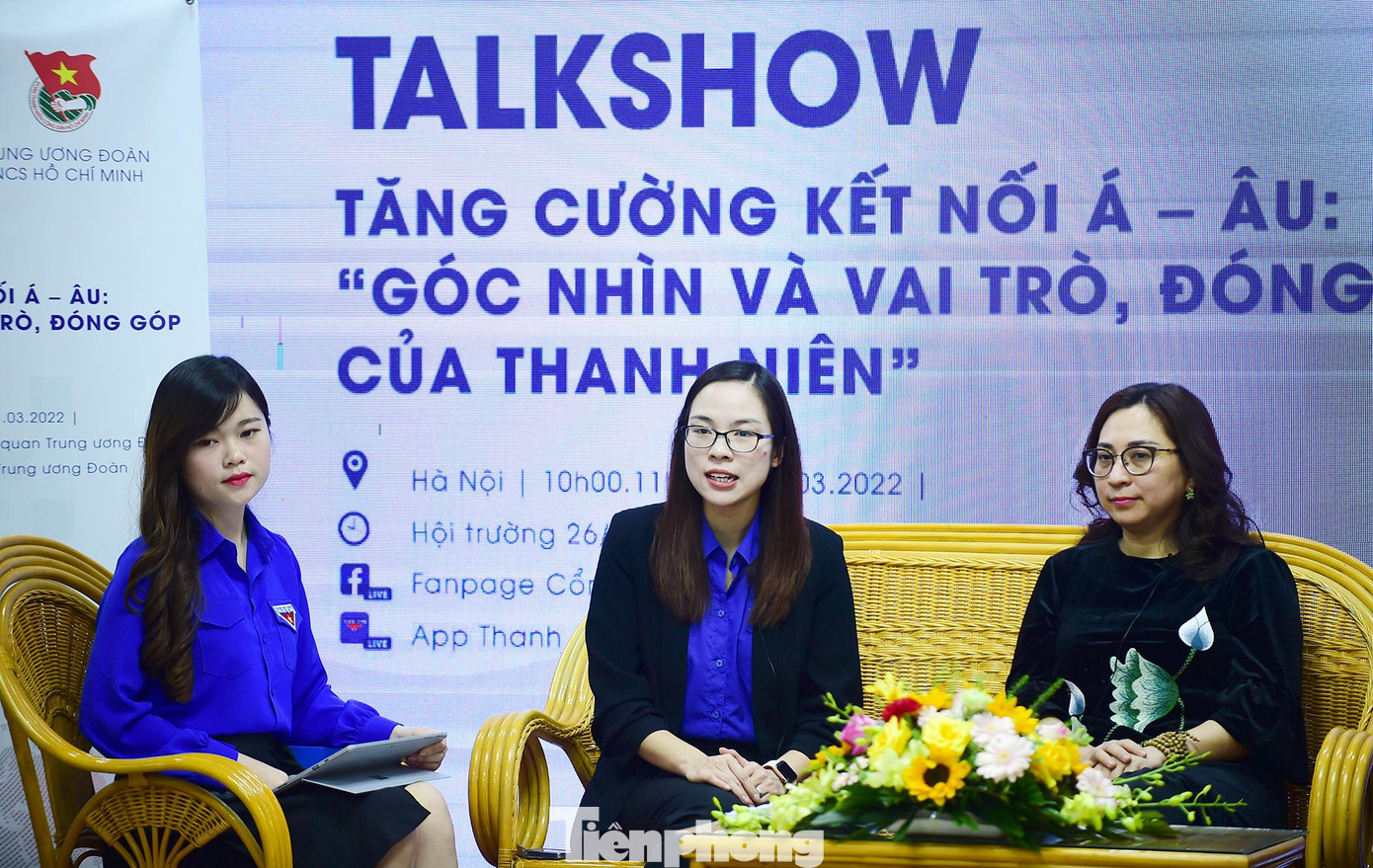 Chị Trần Hoài Minh chia sẻ tại chương trình. Ảnh: Xuân Tùng Chị Trần Hoài Minh chia sẻ tại chương trình. Ảnh: Xuân Tùng