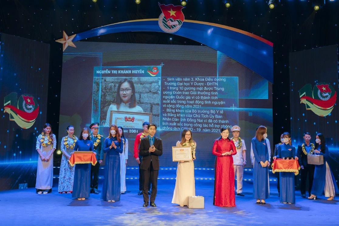 Lễ tuyên dương 10 Gương mặt trẻ Thái Nguyên tiêu biểu năm 2021. Ảnh: BTC