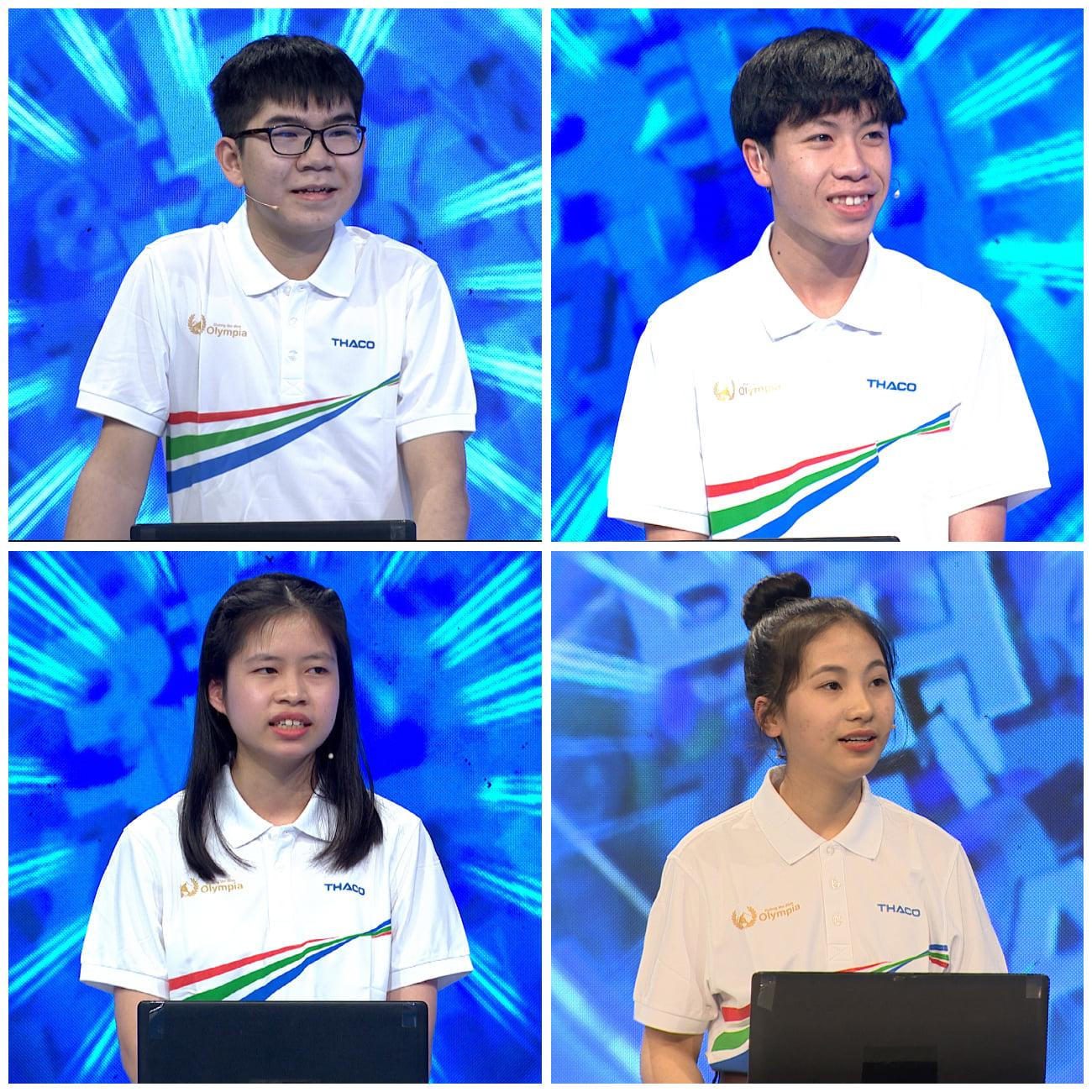 Bốn thí sinh tranh tài trong trận thi tuần 2 tháng 3 quý II. Ảnh: FBCT Bốn thí sinh tranh tài trong trận thi tuần 2 tháng 3 quý II. Ảnh: FBCT