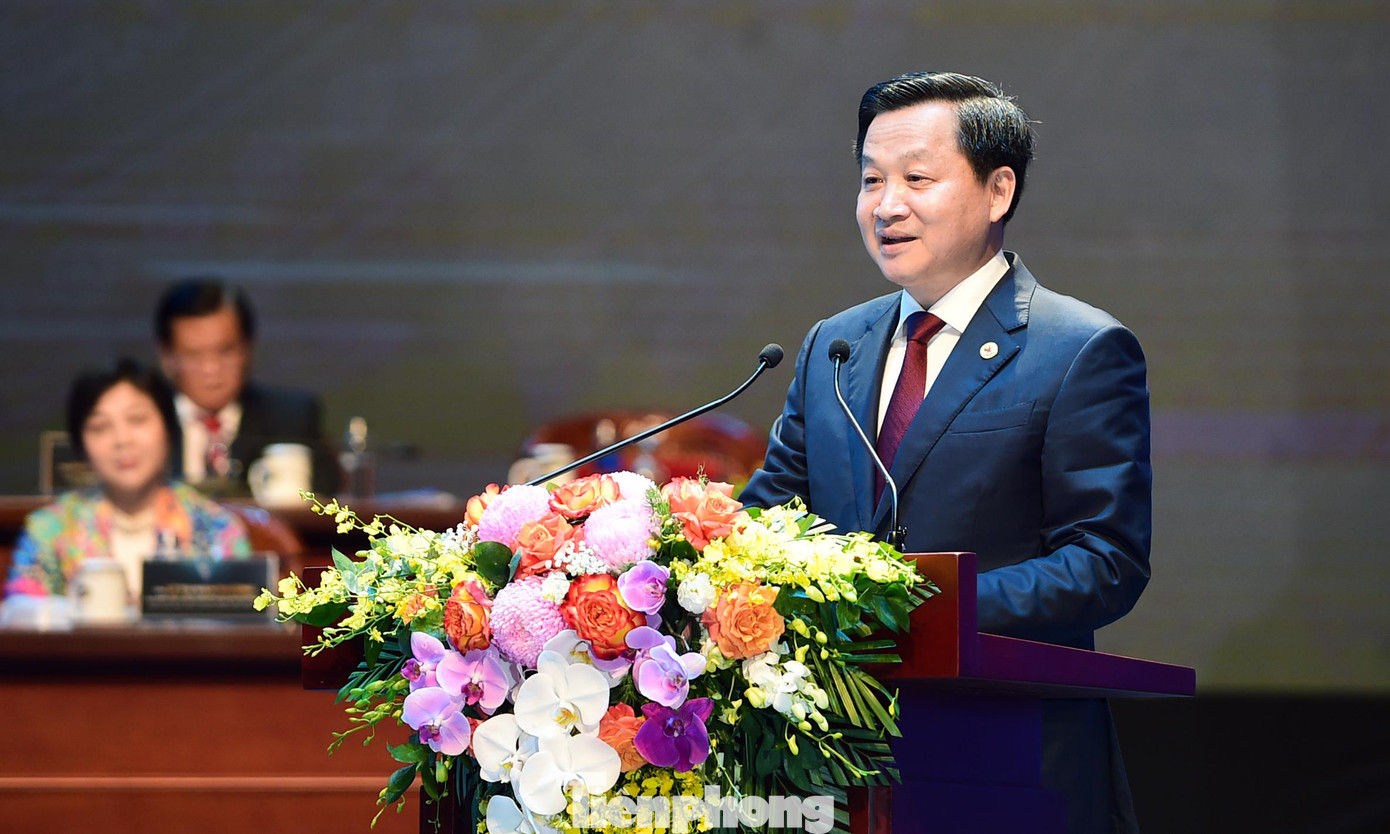 Phó Thủ tướng Lê Minh Khái phát biểu chỉ đạo tại Đại hội. Ảnh: Xuân Tùng Phó Thủ tướng Lê Minh Khái phát biểu chỉ đạo tại Đại hội. Ảnh: Xuân Tùng