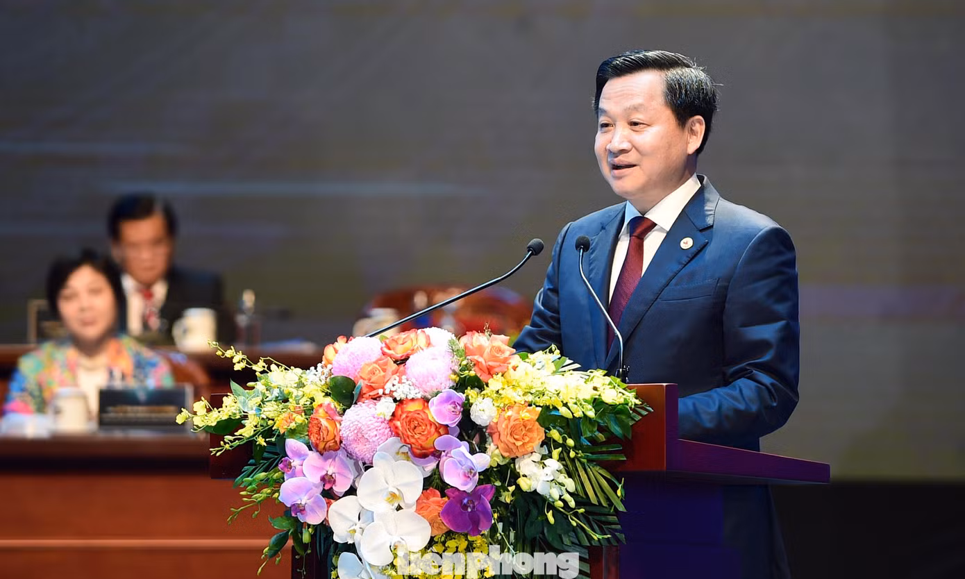 Phó Thủ tướng Lê Minh Khái phát biểu chỉ đạo tại Đại hội. Ảnh: Xuân Tùng