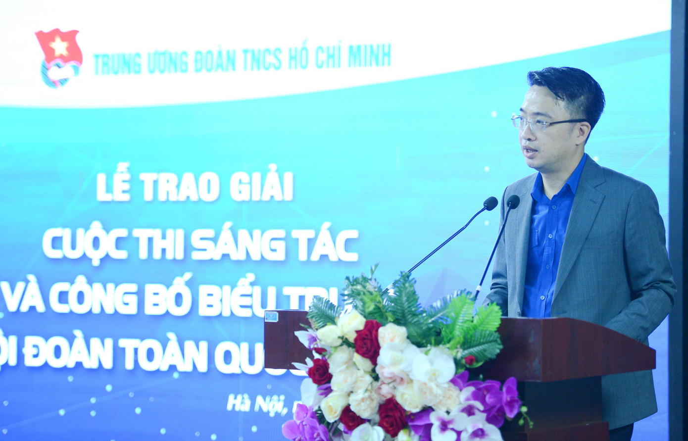 Bí thư T.Ư Đoàn Nguyễn Tường Lâm phát biểu tại chương trình. Ảnh: Dương Triều