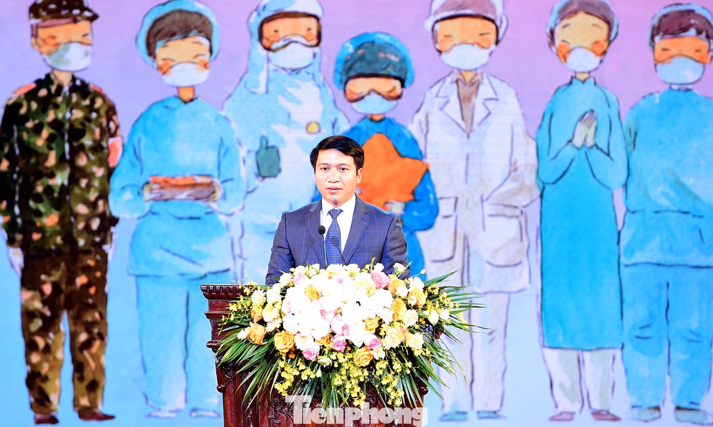 Anh Nguyễn Ngọc Lương phát biểu tại chương trình. Ảnh: Xuân Tùng
