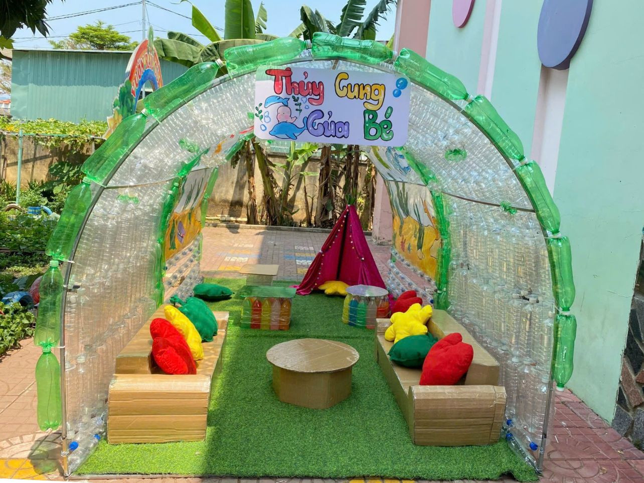 Mô hình "Thủy cung từ rác thải nhựa" được hoàn thành