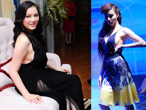 Váy khoét nách - 'vũ khí' khoe vẻ gợi cảm của sao ảnh 11