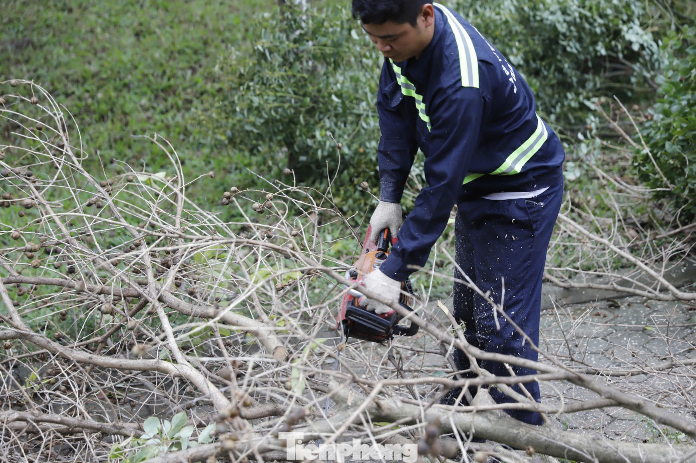 Trước tình trạng xuống cấp của công viên, UBND quận Cầu Giấy đã phê duyệt thiết kế xây dựng triển khai sau thiết kế cơ sở (thiết kế bản vẽ thi công – dự toán) của Dự án Cải tạo, sửa chữa Công viên Cầu Giấy với mức đầu tư tổng cộng là 66 tỷ 280 triệu đồng. Theo ghi nhận của PV sáng 24/2, dù thời tiết không thuận lợi, mưa rét nhưng nhiều tốp công nhân vẫn triển khai lần lượt các hạng mục của dự án cải tạo công viên.