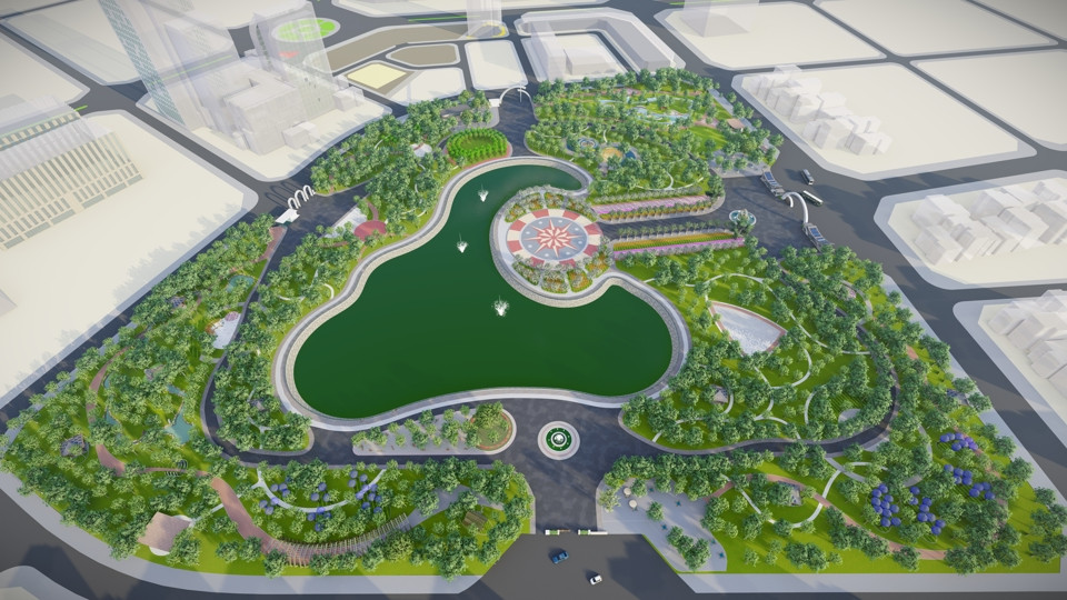 Công viên Cầu Giấy nằm trên đường Thành Thái (phường Dịch Vọng, quận Cầu Giấy, thành phố Hà Nội), rộng khoảng 6.540m2, số vốn đầu tư 8 tỷ đồng bằng nguồn vốn xã hội hóa.