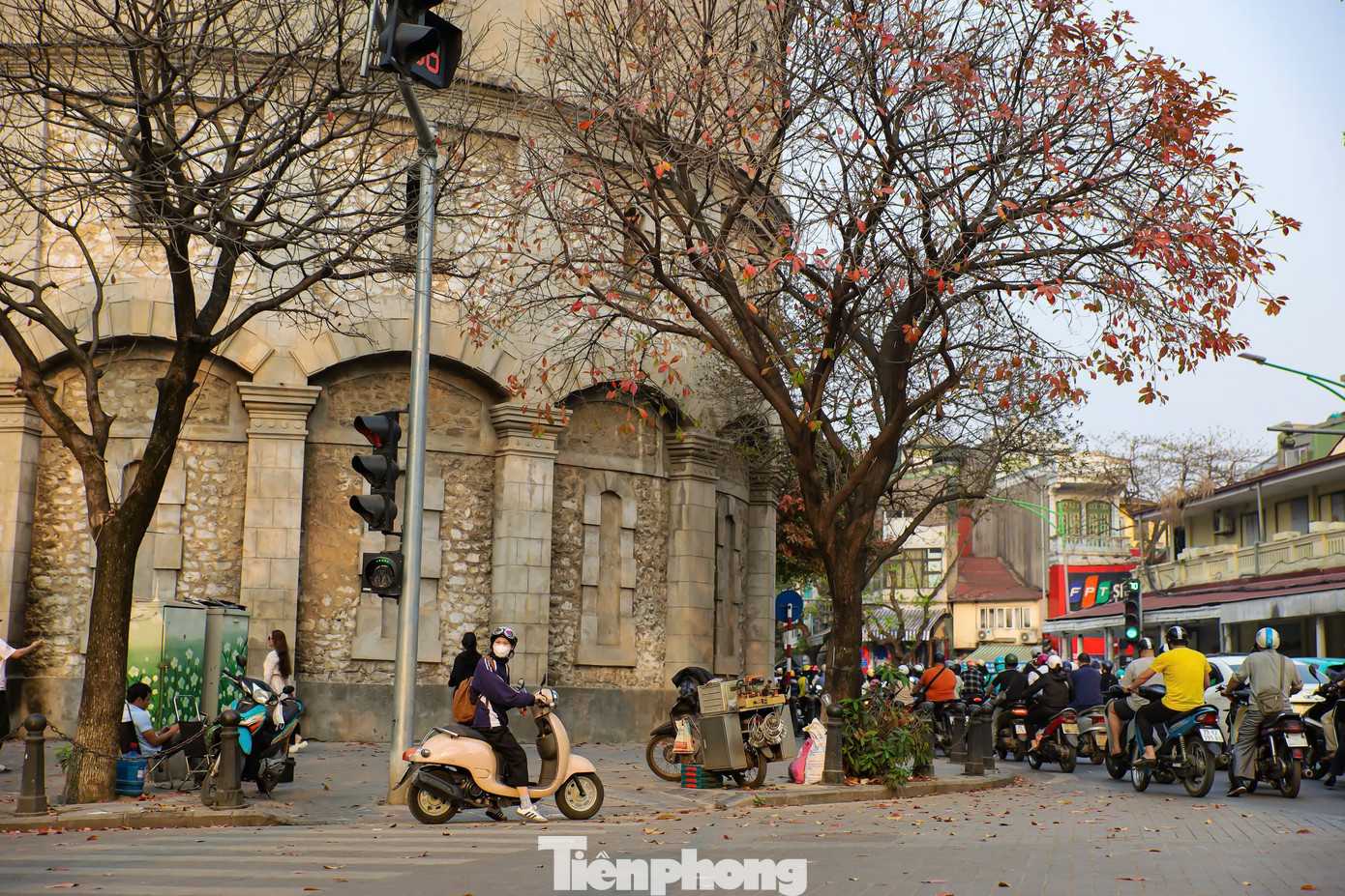 Những tán cây xen lẫn sắc vàng, đỏ, xanh khiến không gian trở nên quyến rũ hơn bao giờ hết. Những tán cây xen lẫn sắc vàng, đỏ, xanh khiến không gian trở nên quyến rũ hơn bao giờ hết.