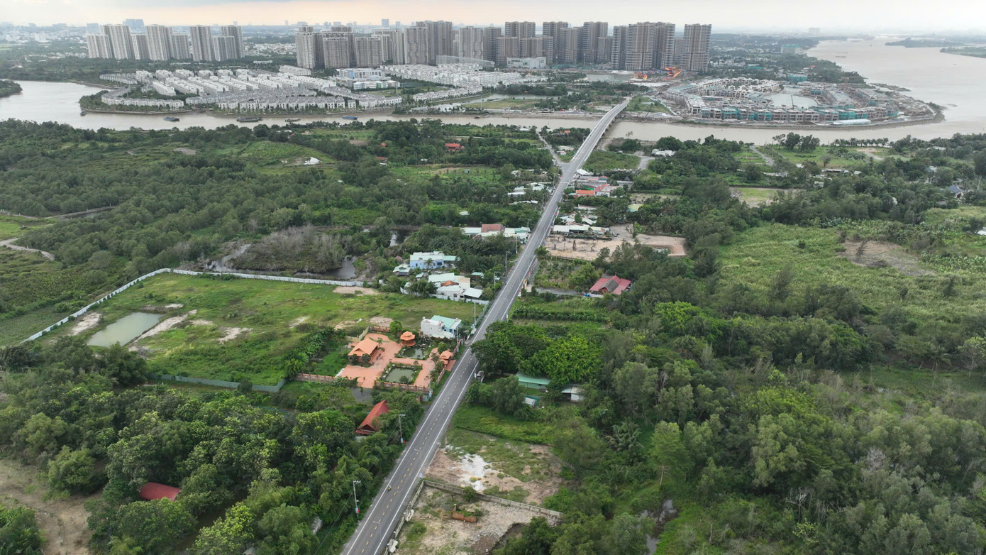 Tuyến đường Long Phước nhìn từ trên cao. Ảnh: CTV Tuyến đường Long Phước nhìn từ trên cao. Ảnh: CTV