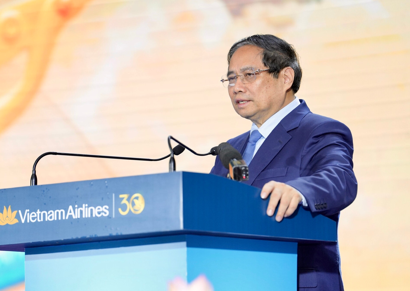 Thủ tướng Phạm Minh Chính phát biểu tại sự kiện. Thủ tướng Phạm Minh Chính phát biểu tại sự kiện.