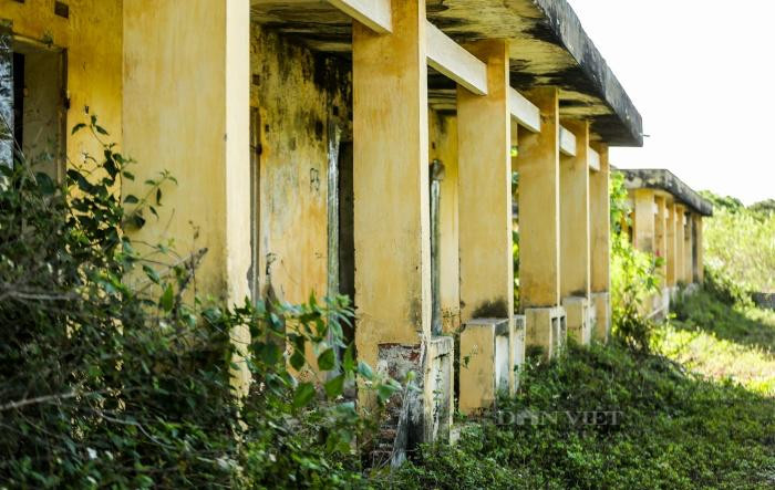 Dãy nhà tại trại phong Đá Bạc này từng là nơi sinh sống của hơn 150 bệnh nhân. Ảnh: Gia Khiêm