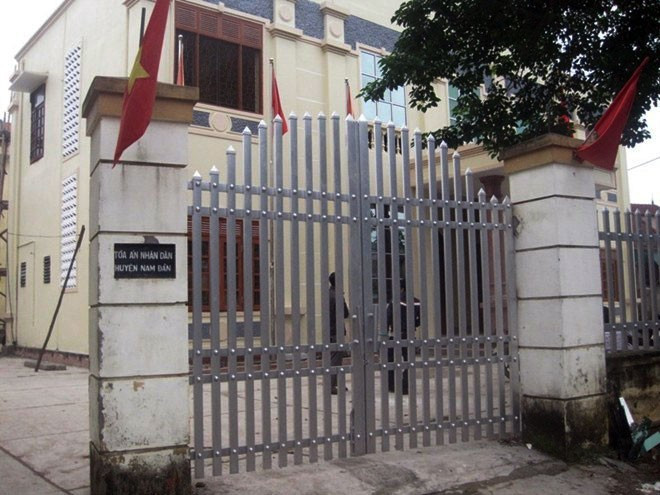 Trụ sở làm việc nơi ông Trường và ông Quang bị bắt. Trụ sở làm việc nơi ông Trường và ông Quang bị bắt