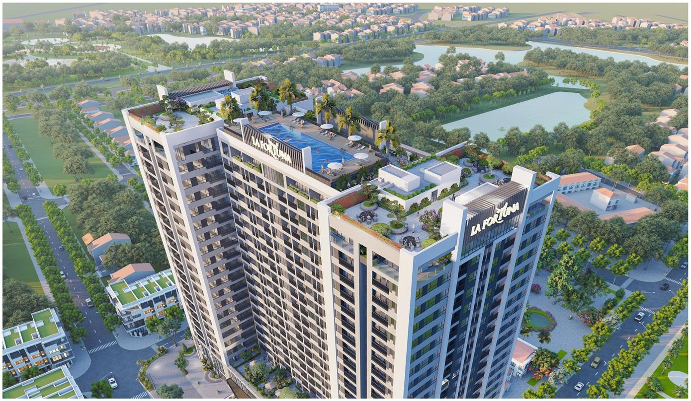 Cư dân tương lai tại La Fortuna sở hữu đặc quyền tiện ích có “1-0-2” được thiết kế trên tầng thượng, bao gồm vườn thượng uyển và bể bơi vô cực