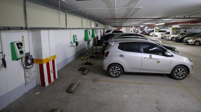 Hệ thống sạc tiêu chuẩn Châu Âu được lắp đặt tại một chung cư trên địa bàn Hà Nội Hệ thống sạc tiêu chuẩn Châu Âu được lắp đặt tại một chung cư trên địa bàn Hà Nội