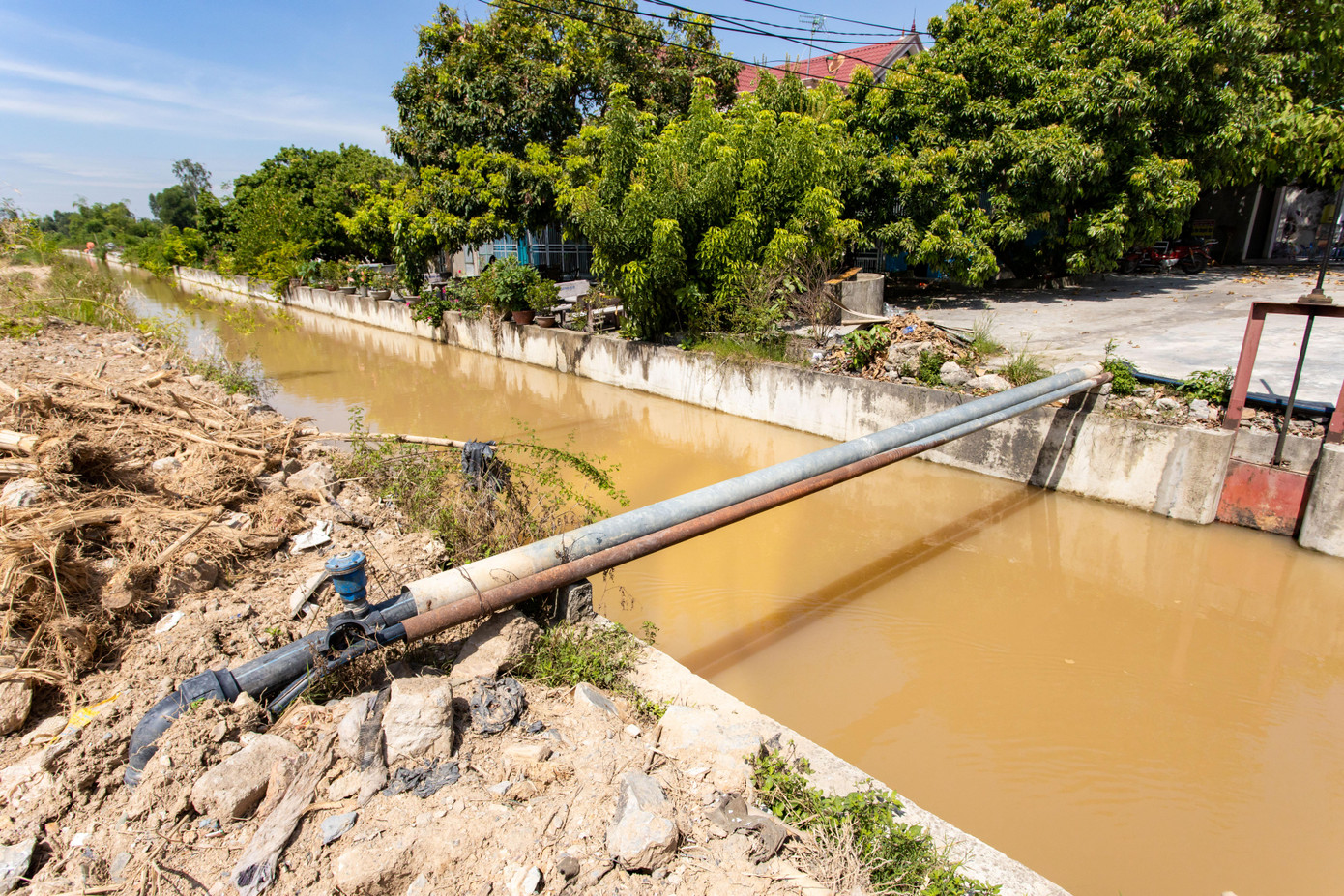 Nguồn nước bị nhiễm mặn gây ra nhiều khó khăn trong sinh hoạt