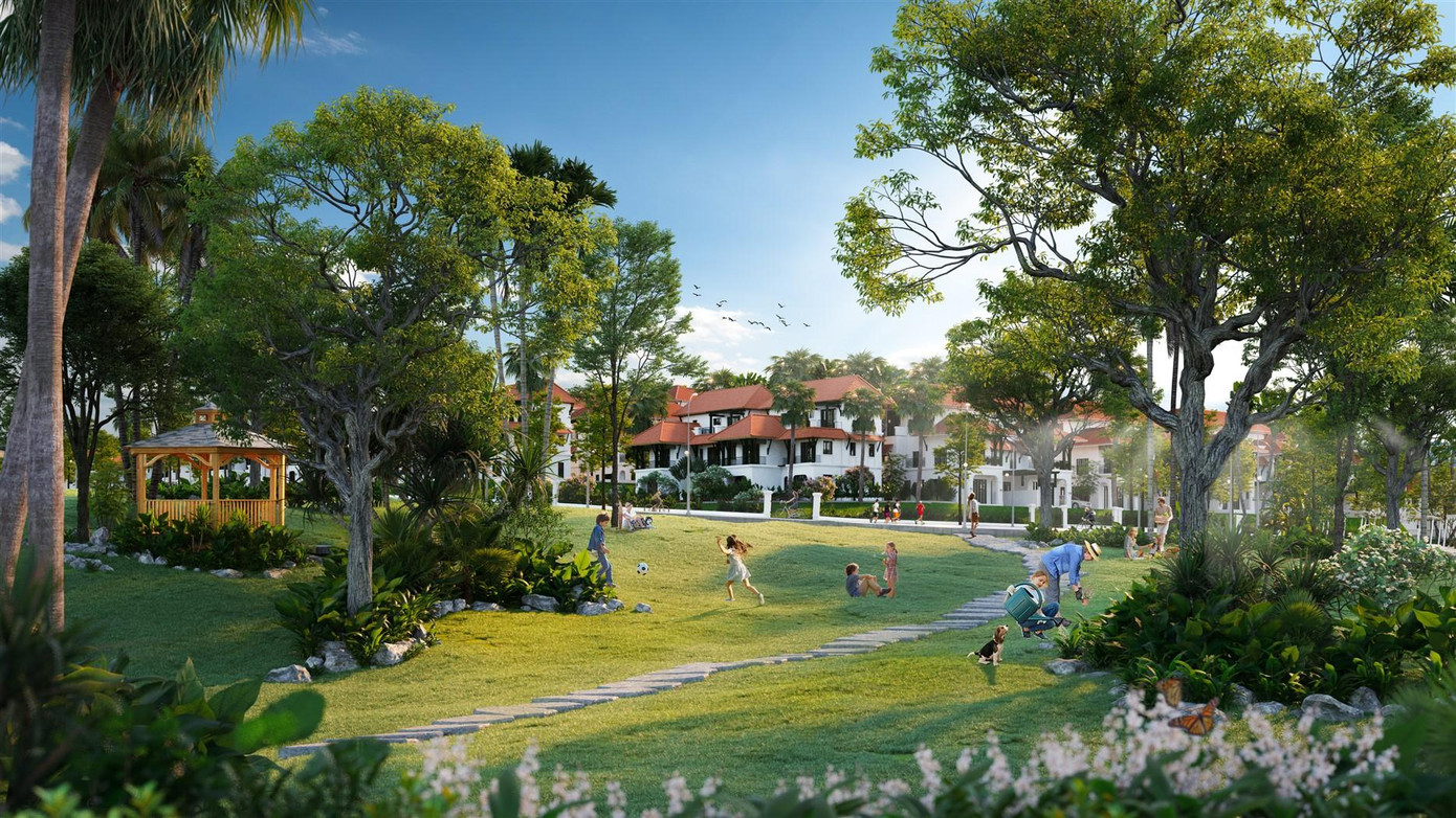“Ngôi làng nhiệt đới” Sun Tropical Village ở Bãi Kem vừa ra mắt đầu tháng 9/2021. (Ảnh phối cảnh, mang tính minh họa)