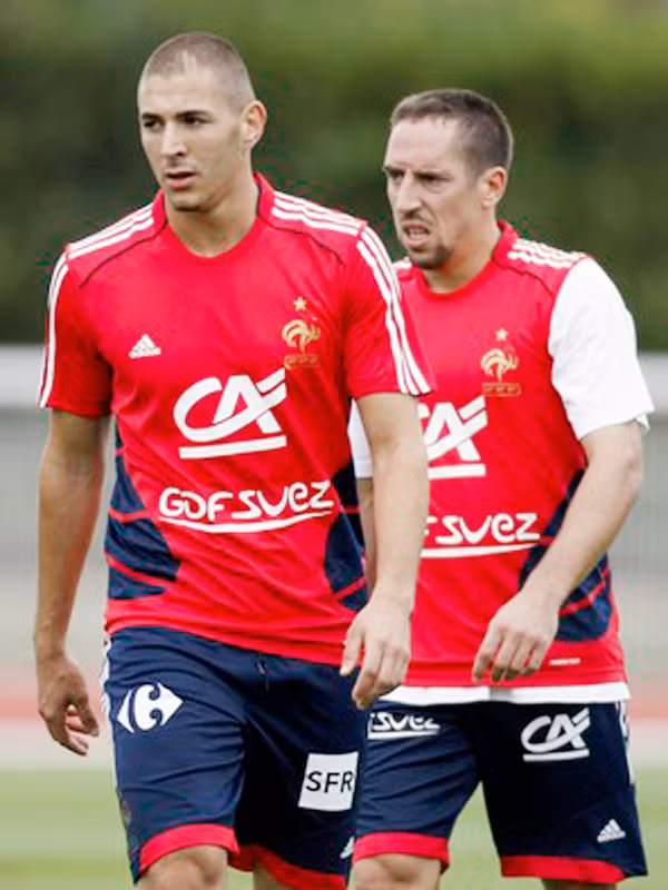Benzema và Ribery 