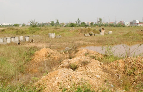 Phần lớn diện tích tại các dự án đã giải phóng mặt bằng xong chưa hoàn thiện cơ sở hạ tầng. Phần lớn diện tích tại các dự án đã giải phóng mặt bằng xong chưa hoàn thiện cơ sở hạ tầng