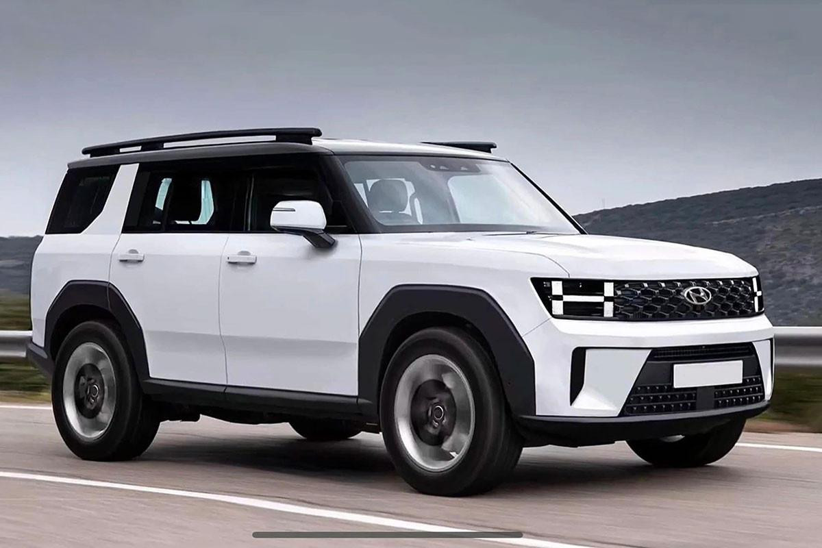 Hình ảnh dựng Santa Fe thế hệ mới thông qua lớp ngụy trang. Hình ảnh dựng Santa Fe thế hệ mới thông qua lớp ngụy trang.