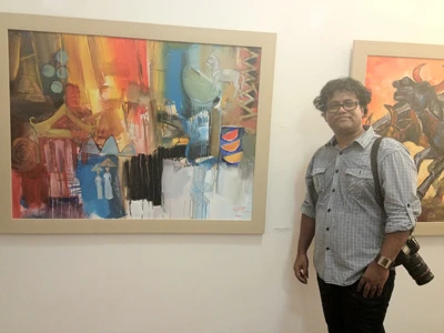 Họa sỹ Laxman Aelay