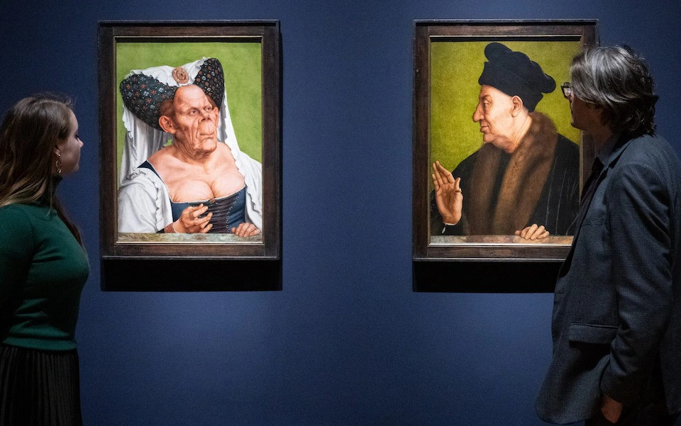 The Ugly Duchess được treo cạnh An Old Man. Ảnh: Telegraph.