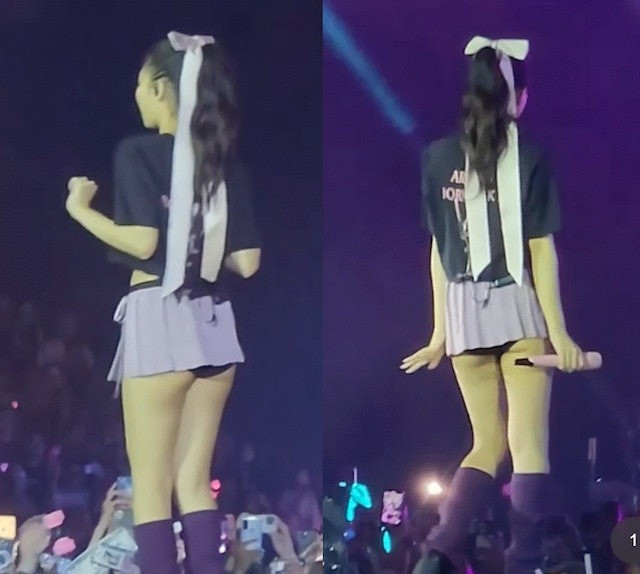 Jennie mặc váy ngắn cũn cỡn gây tranh cãi. Ảnh: HK01. Jennie mặc váy ngắn cũn cỡn gây tranh cãi. Ảnh: HK01.