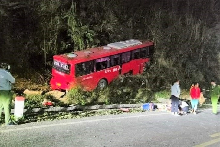 Hiện trường vụ tai nạn. Ảnh: DT. Hiện trường vụ tai nạn. Ảnh: DT.