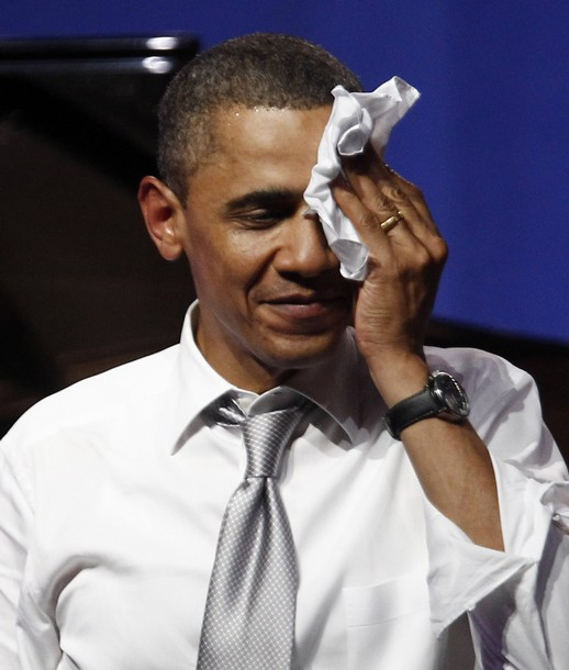 Tổng thống Mỹ xúc động tại lễ sinh nhật