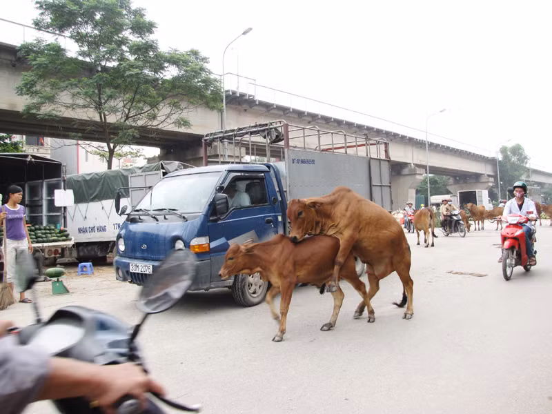 Tai nạn có thể xảy ra bất cứ lúc nào với người tham gia giao thông qua lại khu vực này. Ảnh: Tuấn Nguyễn