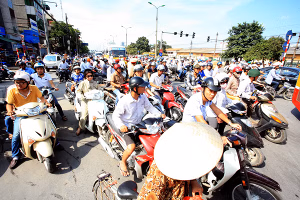 Tắc nghen giao thông tại cửa ngõ phía Nam