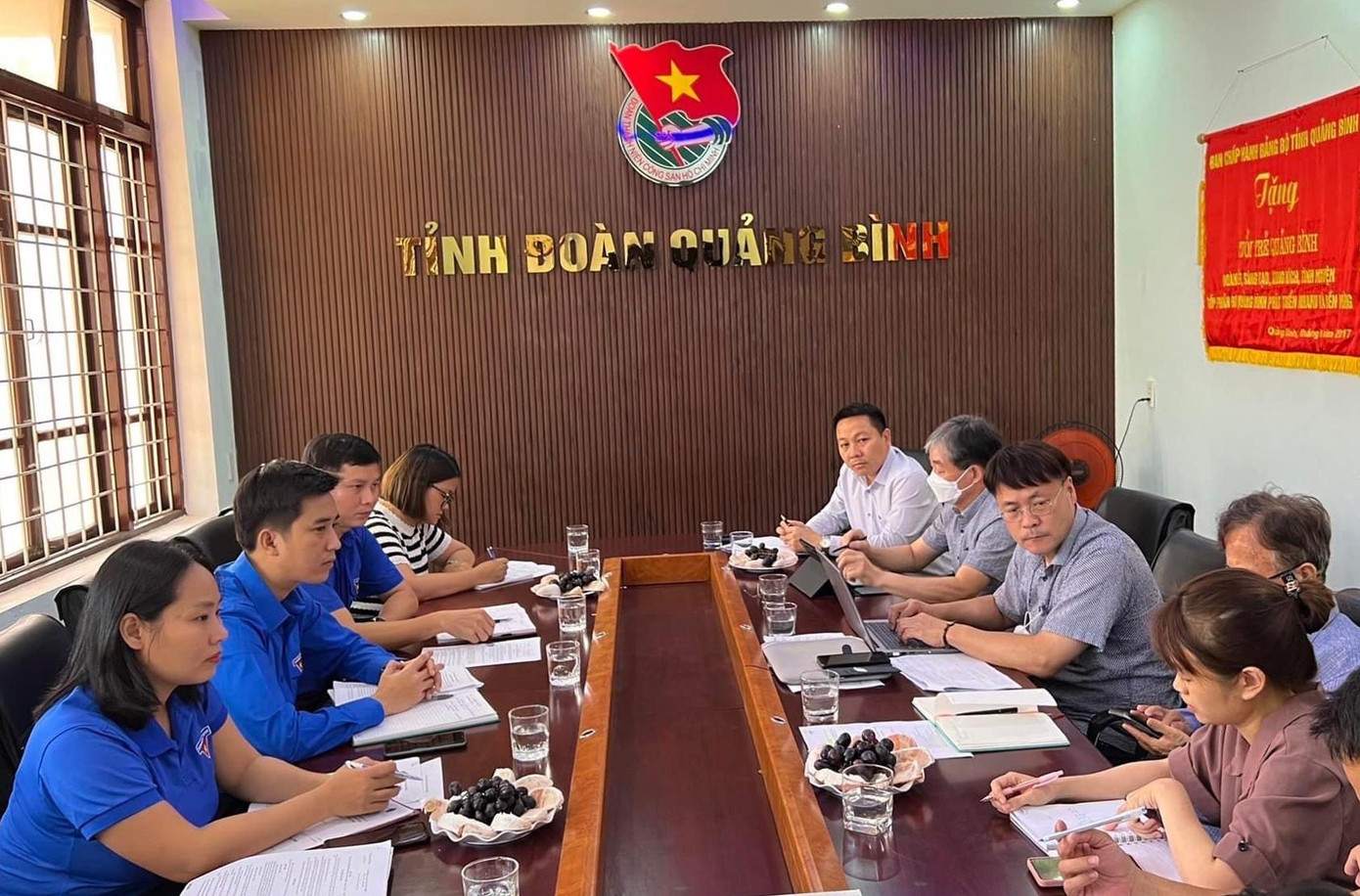 Tỉnh Đoàn Quảng Bình làm việc với BQL Dự án Tỉnh Đoàn Quảng Bình làm việc với BQL Dự án