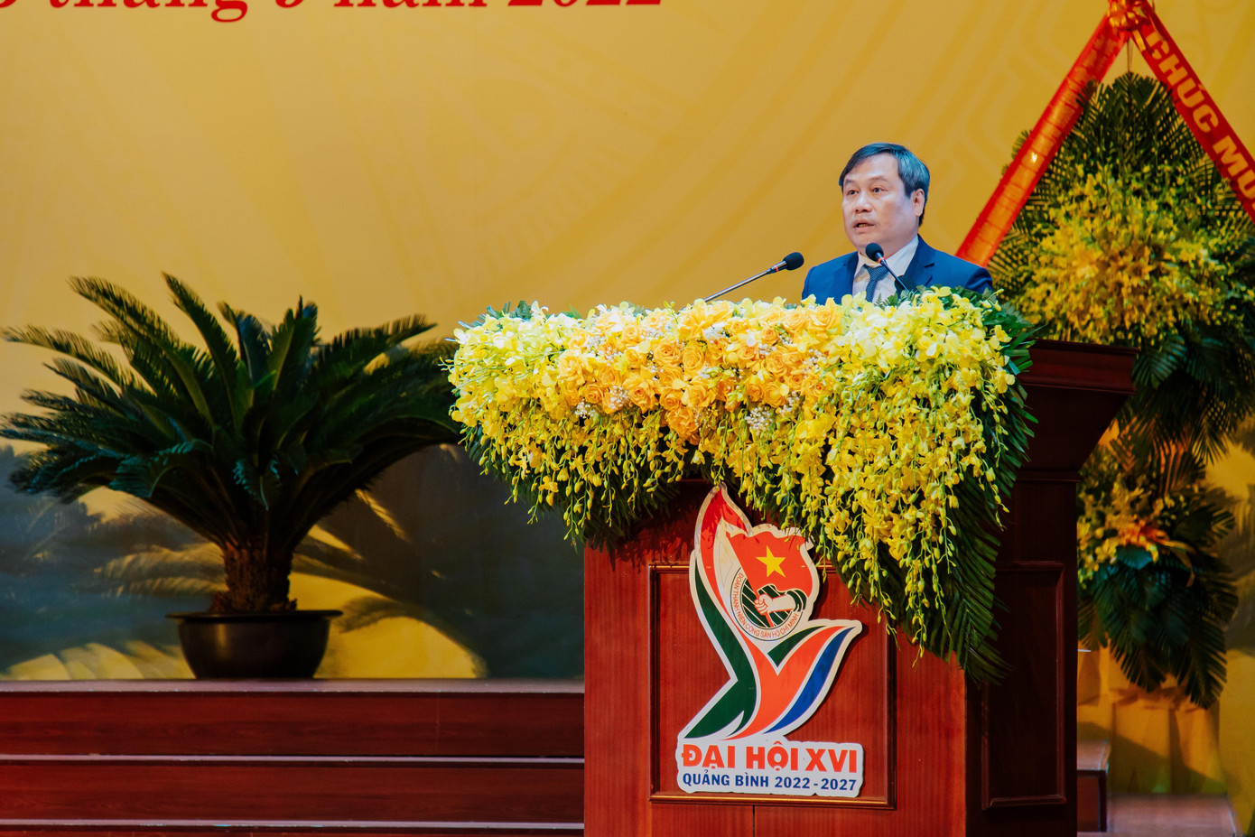 Ông Vũ Đại Thắng - Bí thư Tỉnh uỷ Tỉnh Quảng Bình phát biểu tại Đại hội Đoàn TNCS Hồ Chí Minh tỉnh Quảng Bình nhiệm kỳ 2022-2027. Ông Vũ Đại Thắng - Bí thư Tỉnh uỷ Tỉnh Quảng Bình phát biểu tại Đại hội Đoàn TNCS Hồ Chí Minh tỉnh Quảng Bình nhiệm kỳ 2022-2027.