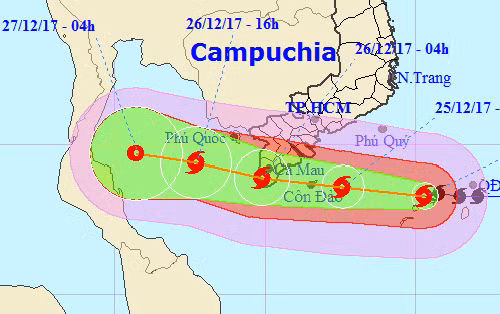 Bão số 16 - Tembin giảm còn cấp 8 - 9, cách Côn Đảo 130km ảnh 22