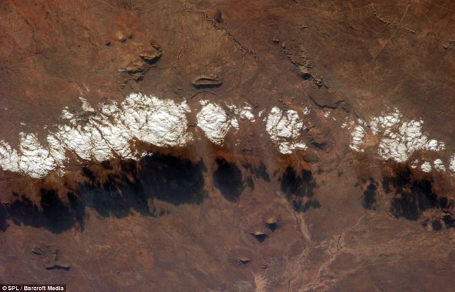 Những đám mây ở Namibia