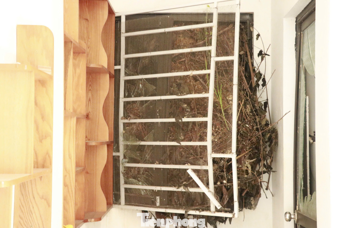 Bà Hoàng Thị Quỳnh (ở tổ 5, phường Yên Ninh) tâm sự, mưa lũ ngập hư hỏng hết đồ, giờ sạt lở bủa vây, mọi thứ đều bị vùi lấp. Cả nhà phải đi ở nhờ, ngủ tạm trên ghế, nấu nướng ăn uống tại chỗ, mọi thứ đều tạm bợ.