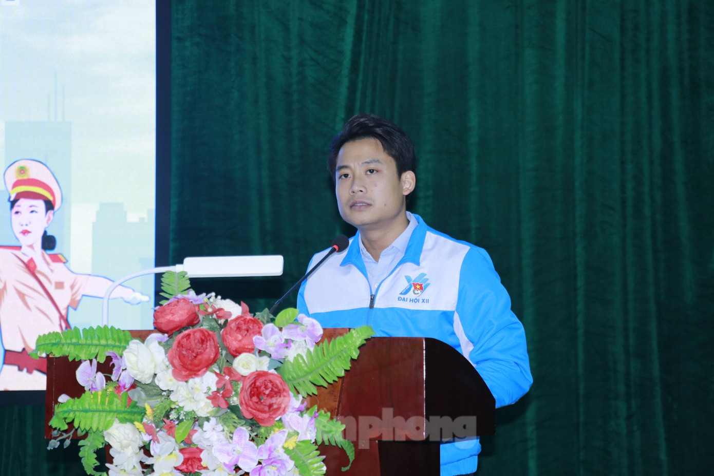 Anh Đồng Mạnh Linh - Phó Bí thư Tỉnh Đoàn phát biểu tại Ngày hội. Anh Đồng Mạnh Linh - Phó Bí thư Tỉnh Đoàn phát biểu tại Ngày hội.