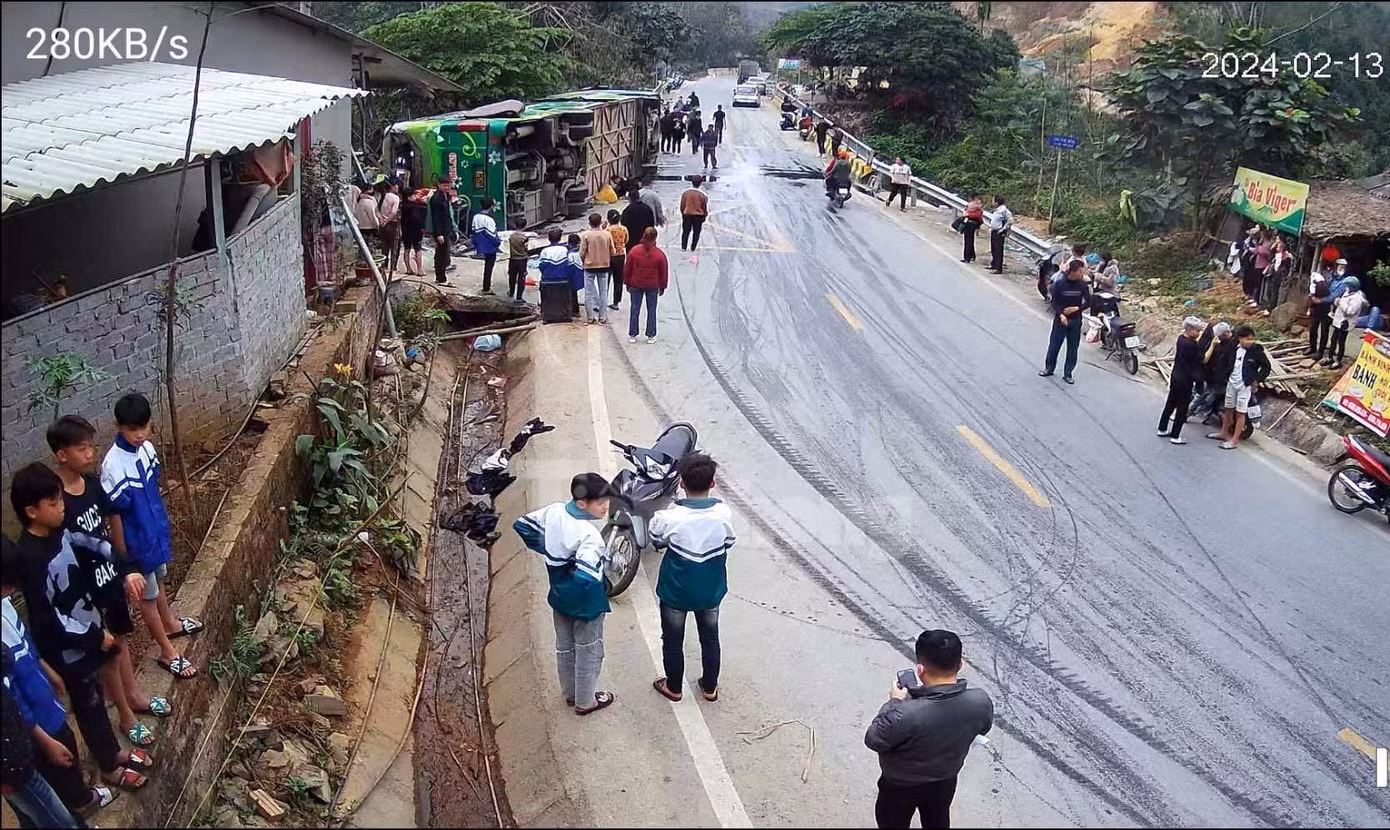 Khu vực xảy ra tai nạn. Khu vực xảy ra tai nạn.