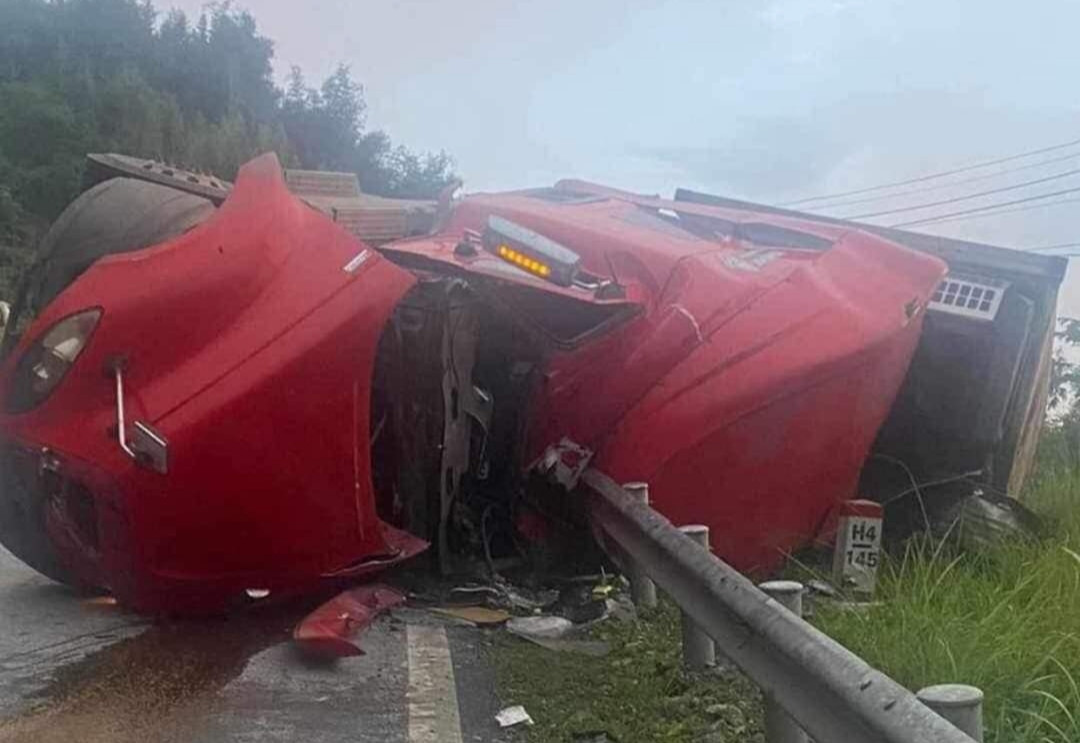 Hiện trường vụ tai nạn.