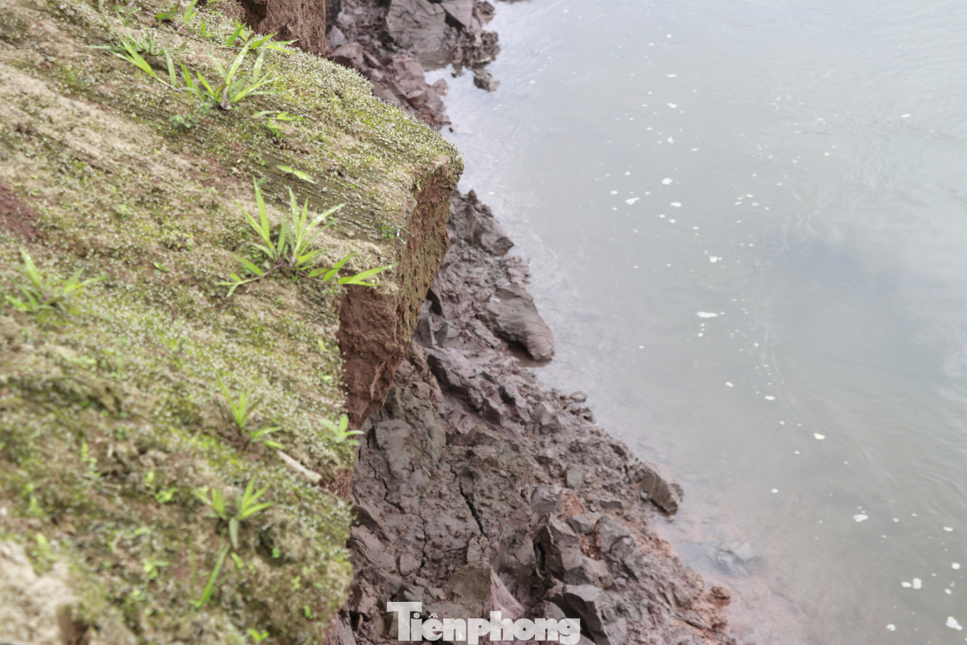 Tình trạng sạt lở vẫn đang tiếp diễn tại đoạn sông Hồng chảy qua khu vực thôn Đình Xây, xã Báo Đáp. Tình trạng sạt lở vẫn đang tiếp diễn tại đoạn sông Hồng chảy qua khu vực thôn Đình Xây, xã Báo Đáp.