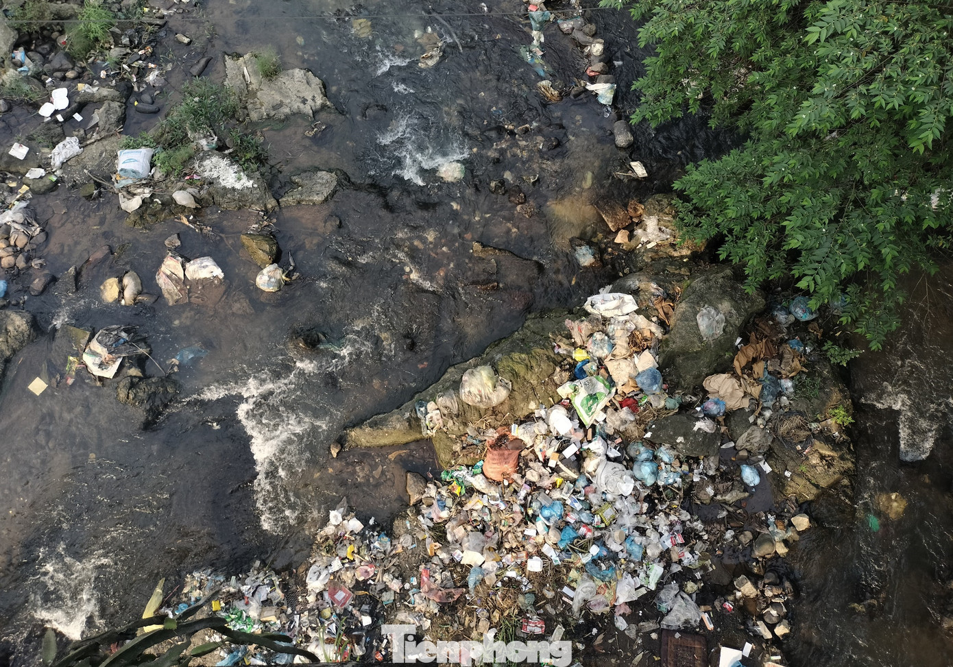 Nằm cách cầu Ngòi Lao chưa đến 1km theo hướng di chuyển trên Quốc lộ 32 từ Phú Thọ đi Yên Bái, dòng suối ngòi Phà cũng đang bị “bức tử” vì rác thải.