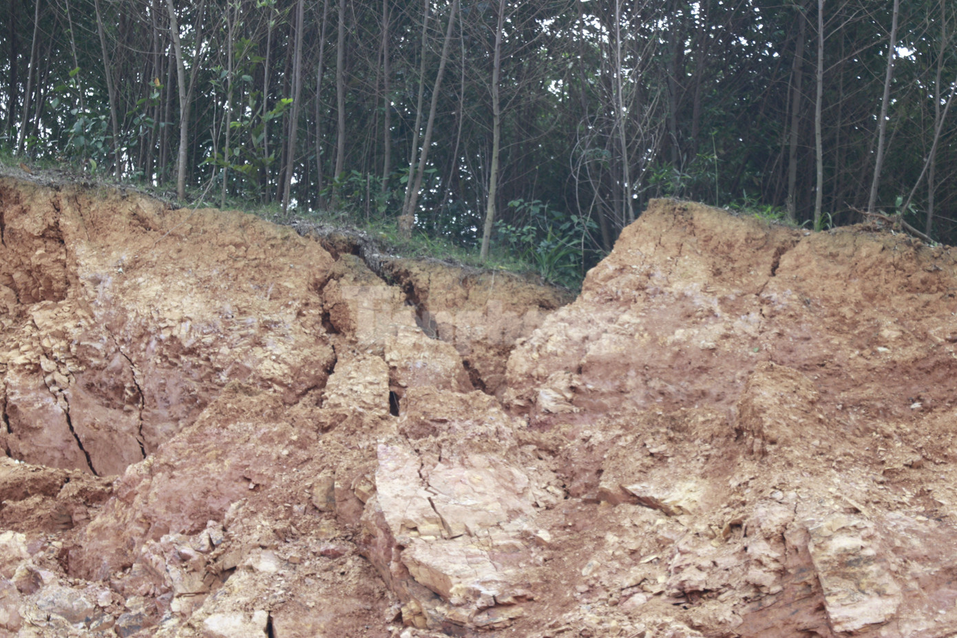 Cứ khi trời mưa xuống, các hộ dân đều phải di dời tạm thời đến các gia đình người thân sinh sống không dám về nhà.