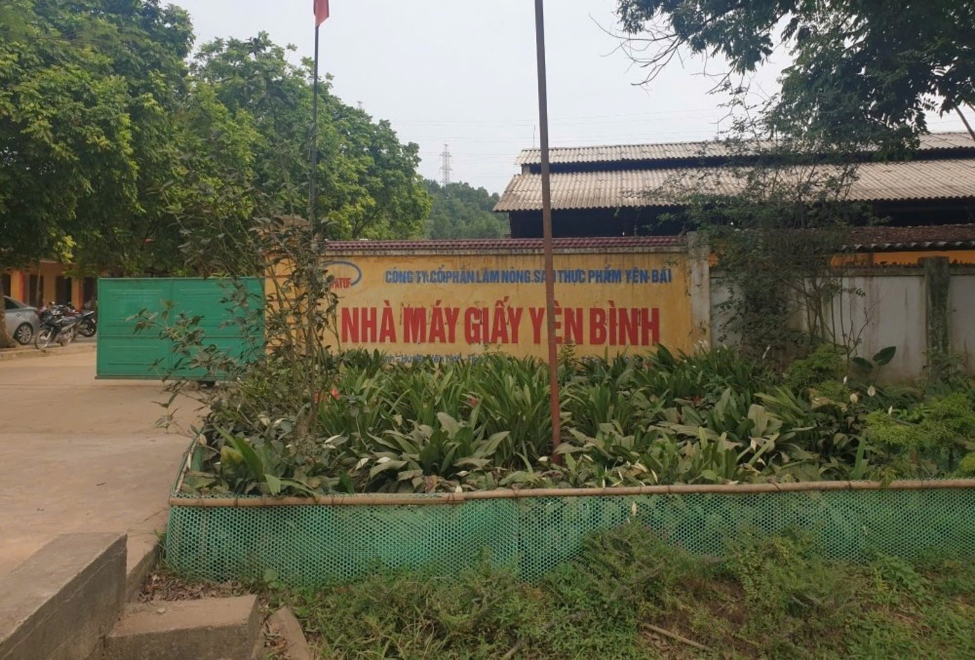 Nhà máy giấy Yên Bình nơi xảy ra vụ việc.