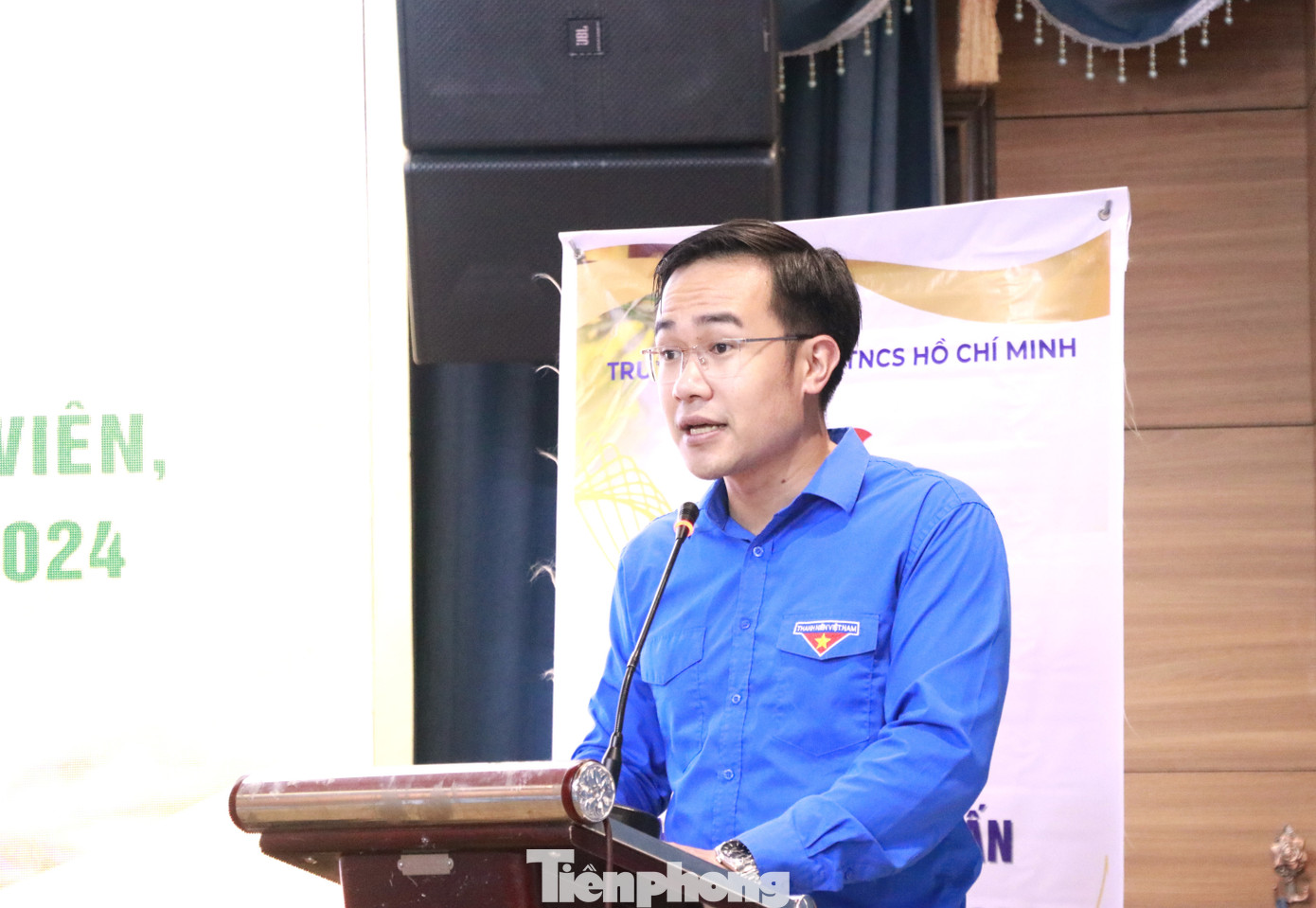 Anh Dương Anh Quang - Chuyên viên Ban Thanh niên nông thôn Trung ương Đoàn phát biểu tại buổi tập huấn. Anh Dương Anh Quang - Chuyên viên Ban Thanh niên nông thôn Trung ương Đoàn phát biểu tại buổi tập huấn.