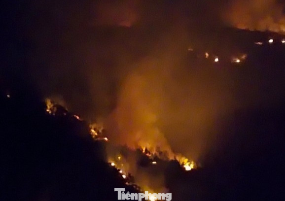 Các lực lượng chia làm nhiều hướng tiếp cận hiện trường để khoanh vùng, dập lửa. Các lực lượng chia làm nhiều hướng tiếp cận hiện trường để khoanh vùng, dập lửa.