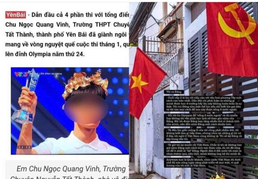Chu Ngọc Quang Vinh giành nguyệt quế cuộc thi tháng 1, quý I Đường lên đỉnh Olympia 2024. Chu Ngọc Quang Vinh giành nguyệt quế cuộc thi tháng 1, quý I Đường lên đỉnh Olympia 2024.