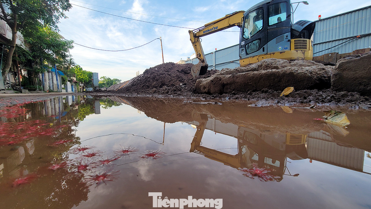 Để bảo đảm an toàn tuyến đê, phục vụ chống lũ, Phó chủ tịch UBND TP.Hà Nội Nguyễn Mạnh Quyền yêu cầu chủ đầu tư khẩn trương đắp hoàn trả toàn bộ phạm vi đã đào xẻ thân đê Hữu Hồng, có biện pháp bảo đảm an toàn chống lũ cho đê (đặc biệt là đoạn đê từ chợ hoa Quảng Bá đến ngõ 464 Âu Cơ - hiện trạng toàn bộ đoạn đê này đã bị hạ thấp cao trình chống lũ). Để bảo đảm an toàn tuyến đê, phục vụ chống lũ, Phó chủ tịch UBND TP.Hà Nội Nguyễn Mạnh Quyền yêu cầu chủ đầu tư khẩn trương đắp hoàn trả toàn bộ phạm vi đã đào xẻ thân đê Hữu Hồng, có biện pháp bảo đảm an toàn chống lũ cho đê (đặc biệt là đoạn đê từ chợ hoa Quảng Bá đến ngõ 464 Âu Cơ - hiện trạng toàn bộ đoạn đê này đã bị hạ thấp cao trình chống lũ).