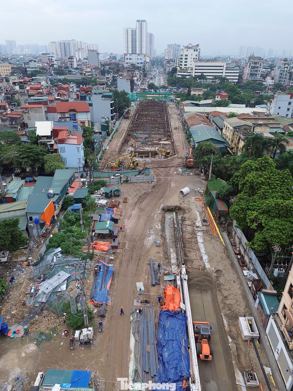 Một phần hầm chui thuộc Dự án đường vành đai 2,5 của Hà Nội đã lộ diện sau hơn 11 tháng khởi công.