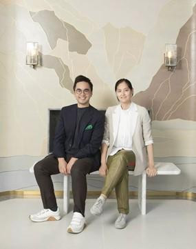 Trịnh Trí Cương và em gái Trịnh Trí Văn