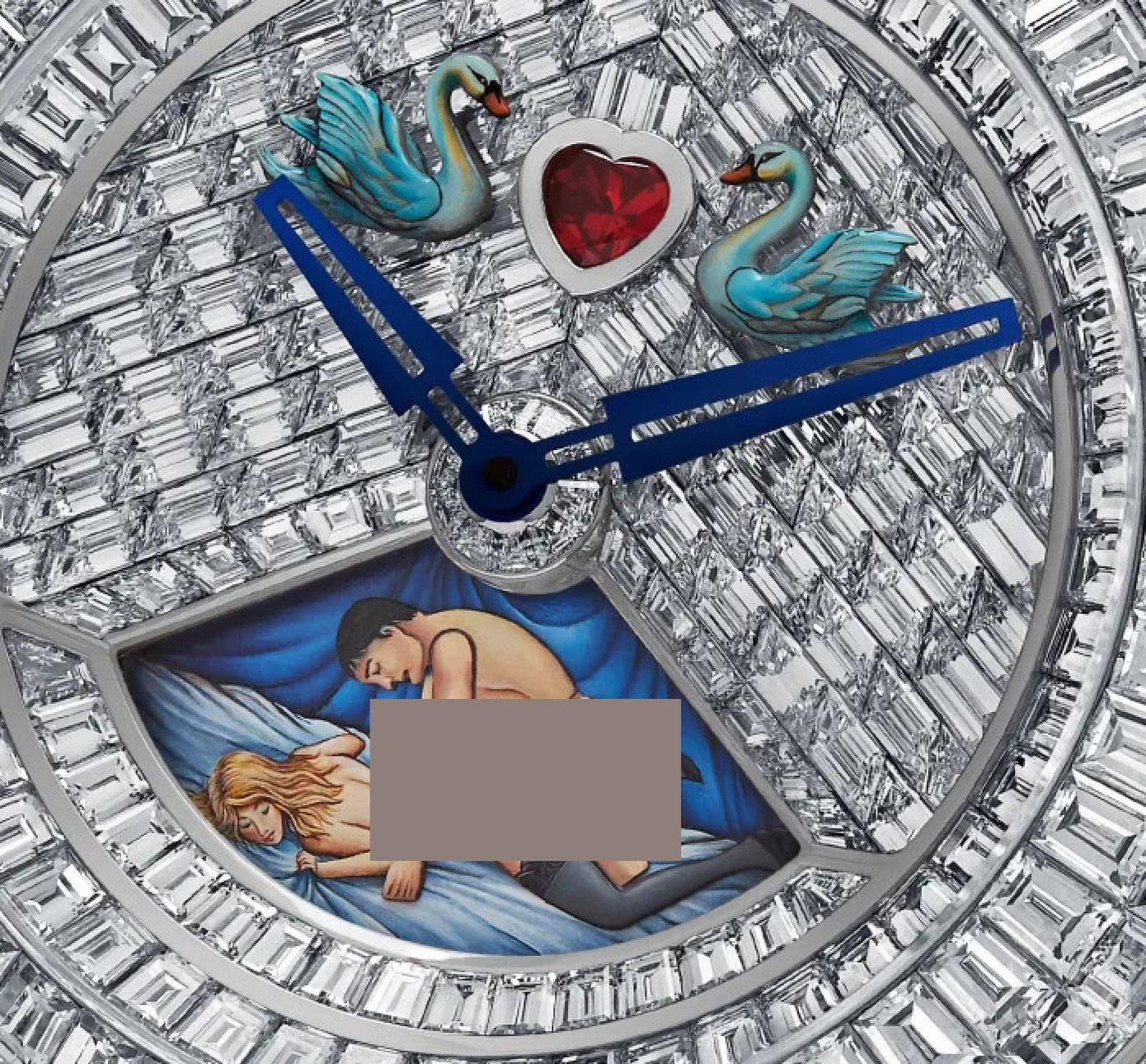 Chiếc đồng hồ kim cương khiêu dâm thuộc sở hữu của ngôi sao MMA Conor McGregor. Ảnh: Handout. Chiếc đồng hồ kim cương khiêu dâm thuộc sở hữu của ngôi sao MMA Conor McGregor. Ảnh: Handout.