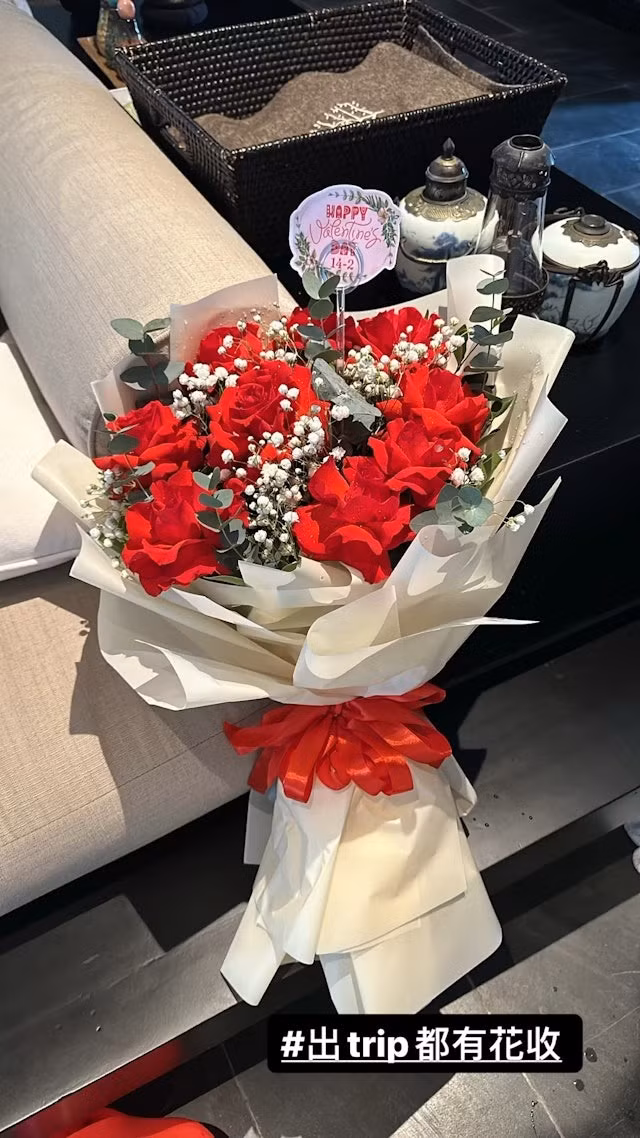 Ông Gia Tuệ đón Tết Nguyên đán và Valentine ở Việt Nam. Ảnh: IG. Ông Gia Tuệ đón Tết Nguyên đán và Valentine ở Việt Nam. Ảnh: IG.